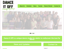 Tablet Screenshot of danceitoffstudio.com